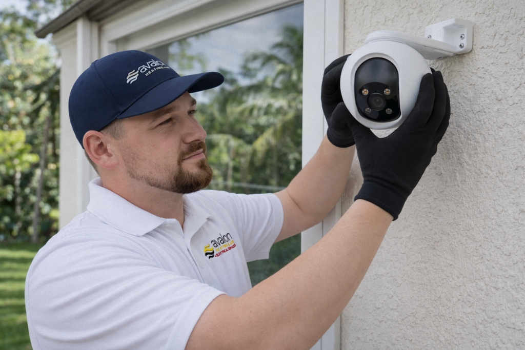 security camera install jacksonville fl avalon heating air electrical